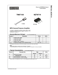 Datasheet NZT6714 производства Fairchild