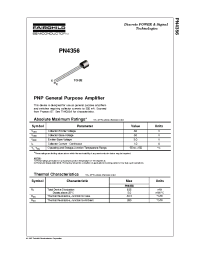 Datasheet PN4356 manufacturer Fairchild