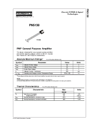 Datasheet PN5138 manufacturer Fairchild