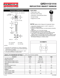 Datasheet QRD1113 manufacturer Fairchild