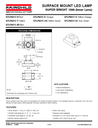 Datasheet QTLP651C-Y manufacturer Fairchild