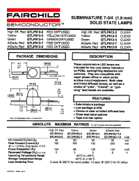 Datasheet QTLP912-3 manufacturer Fairchild