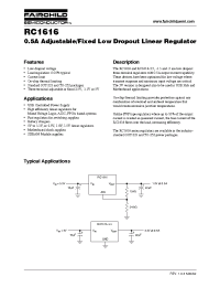 Datasheet RC1616 manufacturer Fairchild