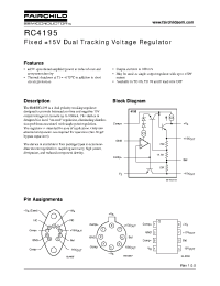 Datasheet RC4195T manufacturer Fairchild