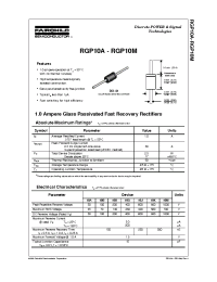 Datasheet RGP10D manufacturer Fairchild