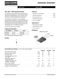 Datasheet RHRG3040 производства Fairchild
