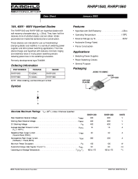 Datasheet RHRP1540 manufacturer Fairchild