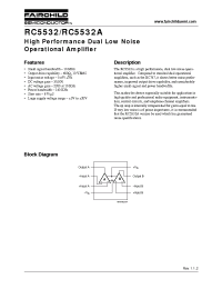 Datasheet RM5532AT manufacturer Fairchild