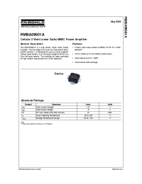 Datasheet RMBA09501A производства Fairchild