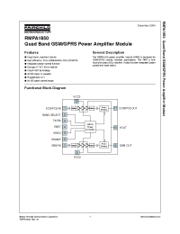 Datasheet RMPA1850 manufacturer Fairchild