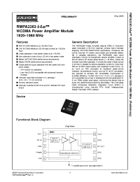 Datasheet RMPA2263 manufacturer Fairchild