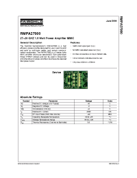 Datasheet RMPA27000 manufacturer Fairchild