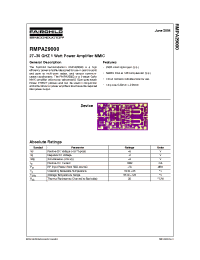 Datasheet RMPA29000 manufacturer Fairchild