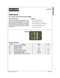 Datasheet RMPA29200 manufacturer Fairchild