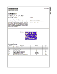 Datasheet RMWB11001 manufacturer Fairchild