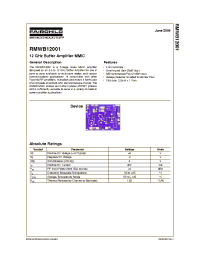Datasheet RMWB12001 manufacturer Fairchild