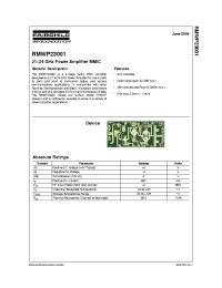 Datasheet RMWP23001 manufacturer Fairchild