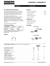 Datasheet RURD620CCS manufacturer Fairchild