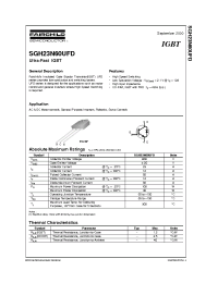 Datasheet SGH23N60UFD производства Fairchild