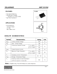 Datasheet SGL60N90D manufacturer Fairchild