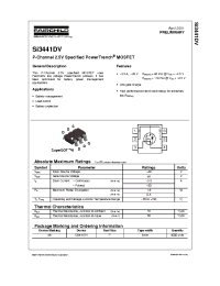 Datasheet SI3441 manufacturer Fairchild