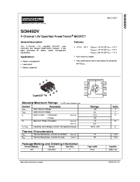 Datasheet SI3447 manufacturer Fairchild