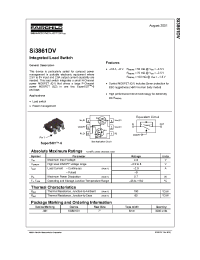 Datasheet SI3861DV manufacturer Fairchild