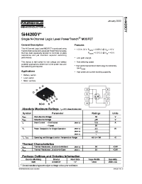 Datasheet SI4420DY manufacturer Fairchild