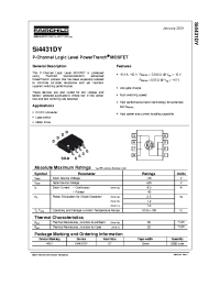 Datasheet SI4431DY manufacturer Fairchild