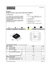 Datasheet SI4822 manufacturer Fairchild