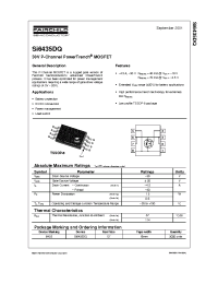 Datasheet SI6435DQ производства Fairchild
