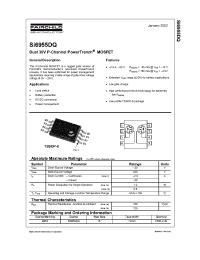 Datasheet SI6955 производства Fairchild