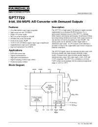 Datasheet SPT7722SIT manufacturer Fairchild