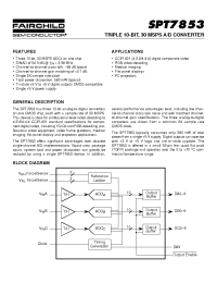 Datasheet SPT7853 manufacturer Fairchild