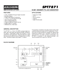 Datasheet SPT7871SCU manufacturer Fairchild