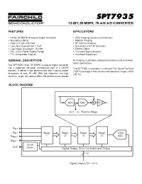 Datasheet SPT7935 manufacturer Fairchild