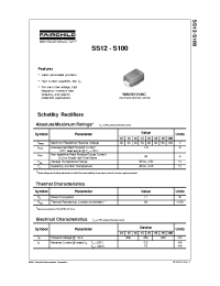 Datasheet SS12...S100 manufacturer Fairchild