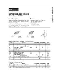 Datasheet SSS10N60B manufacturer Fairchild