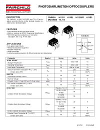 Datasheet TIL113 производства Fairchild