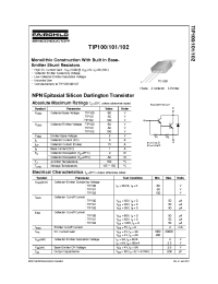 Datasheet TIP101 manufacturer Fairchild