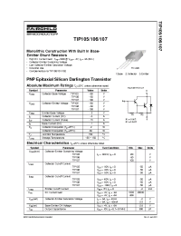 Datasheet TIP105 manufacturer Fairchild