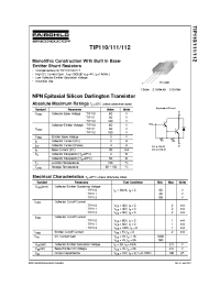 Datasheet TIP110 manufacturer Fairchild