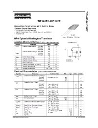 Datasheet TIP140F manufacturer Fairchild