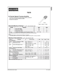 Datasheet TIS75 manufacturer Fairchild