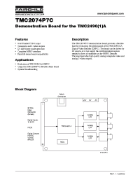 Datasheet TMC2074P7C manufacturer Fairchild