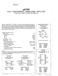 Datasheet uA709DM manufacturer Fairchild