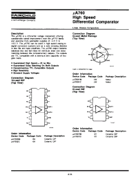Datasheet UA760DC производства Fairchild