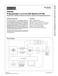 Datasheet USB100 manufacturer Fairchild