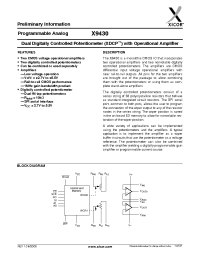 Datasheet X9430W manufacturer Fairchild
