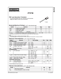Datasheet ZTX749_D26Z manufacturer Fairchild